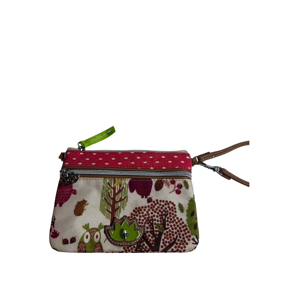Lily Bloom Wristlet Small Multicolor Woodland Forest Animal Print Womens